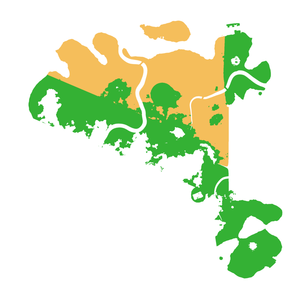 Biome Rust Map: Procedural Map, Size: 3500, Seed: 519808253