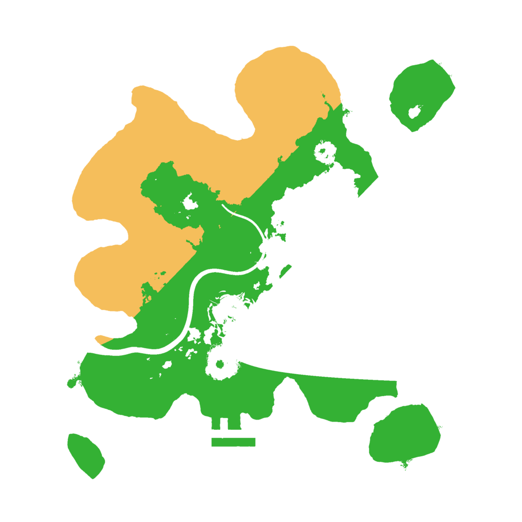 Biome Rust Map: Procedural Map, Size: 2400, Seed: 1856860422