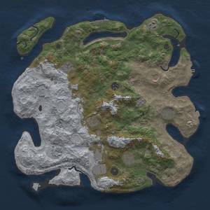 Thumbnail Rust Map: Procedural Map, Size: 4000, Seed: 130869, 18 Monuments