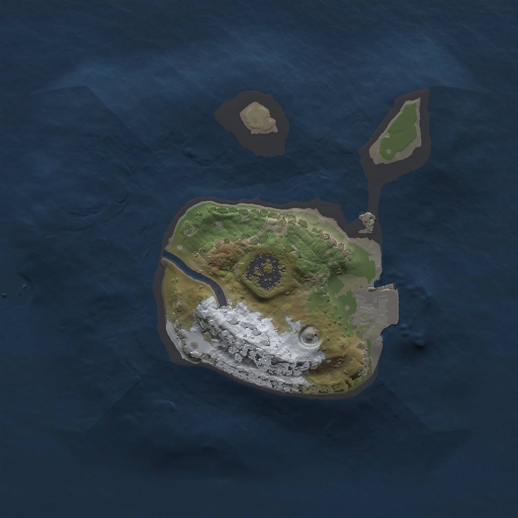 Rust Map: Procedural Map, Size: 1500, Seed: 192084469, 3 Monuments