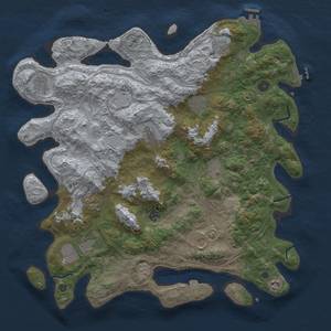 Thumbnail Rust Map: Procedural Map, Size: 4500, Seed: 1031146210, 19 Monuments