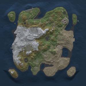 Thumbnail Rust Map: Procedural Map, Size: 3000, Seed: 325401134, 14 Monuments