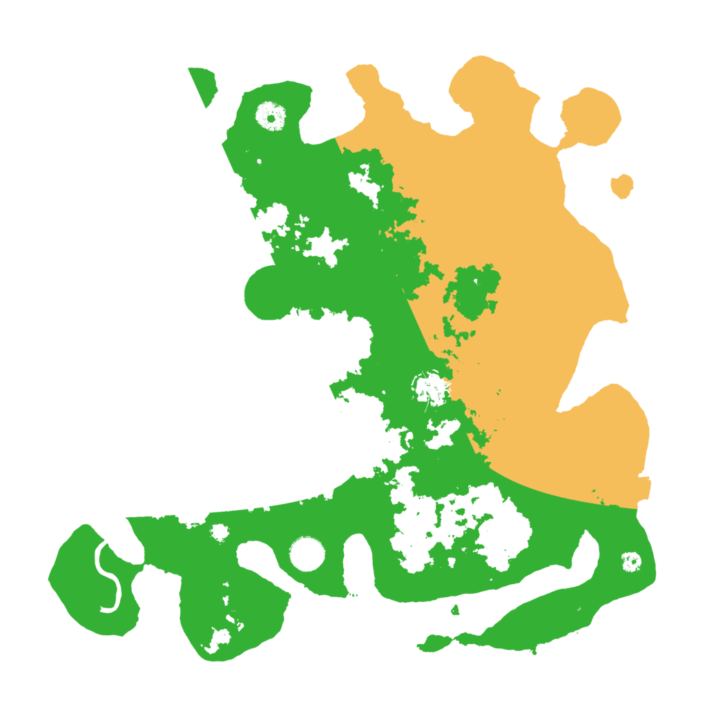 Biome Rust Map: Procedural Map, Size: 3600, Seed: 934174546