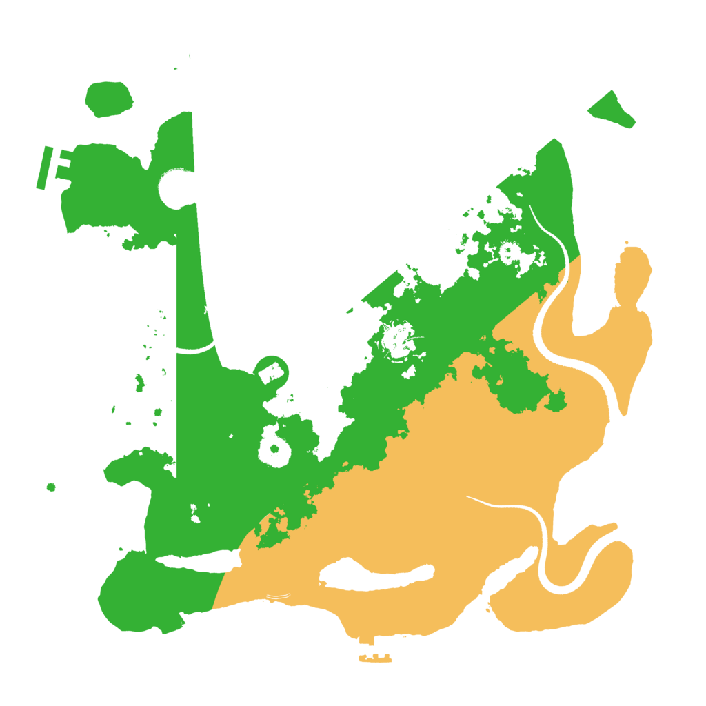 Biome Rust Map: Procedural Map, Size: 3300, Seed: 553910430