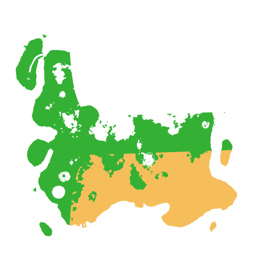 Biome Rust Map: Procedural Map, Size: 3500, Seed: 57276135