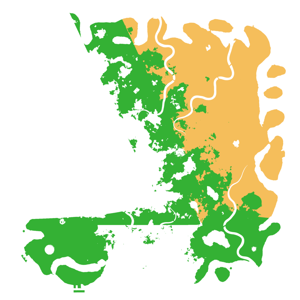 Biome Rust Map: Procedural Map, Size: 5500, Seed: 46524955