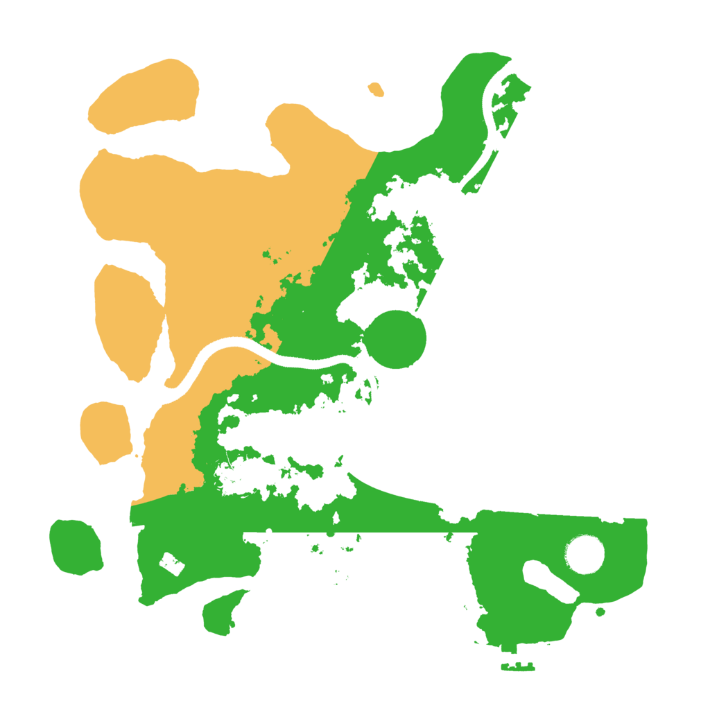Biome Rust Map: Procedural Map, Size: 3200, Seed: 689759391