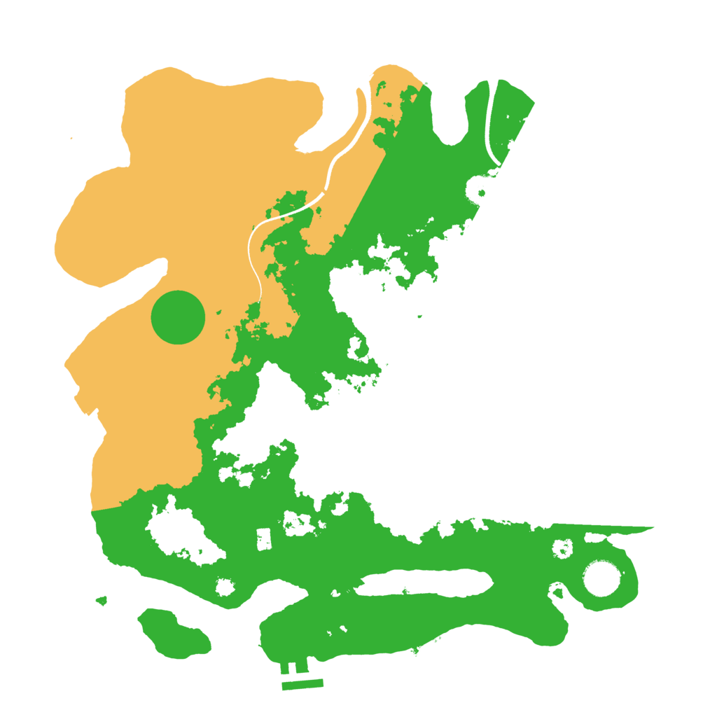 Biome Rust Map: Procedural Map, Size: 3500, Seed: 963963398