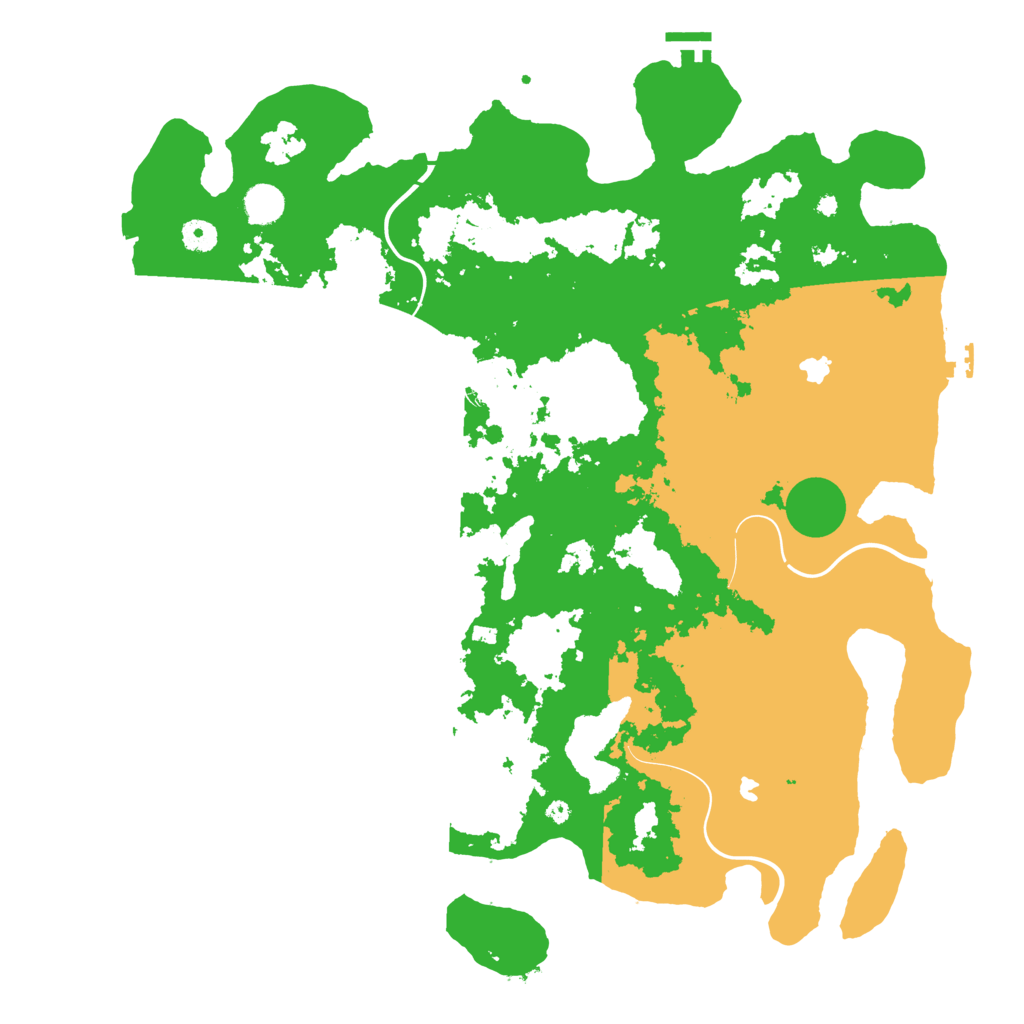 Biome Rust Map: Procedural Map, Size: 4500, Seed: 152862126
