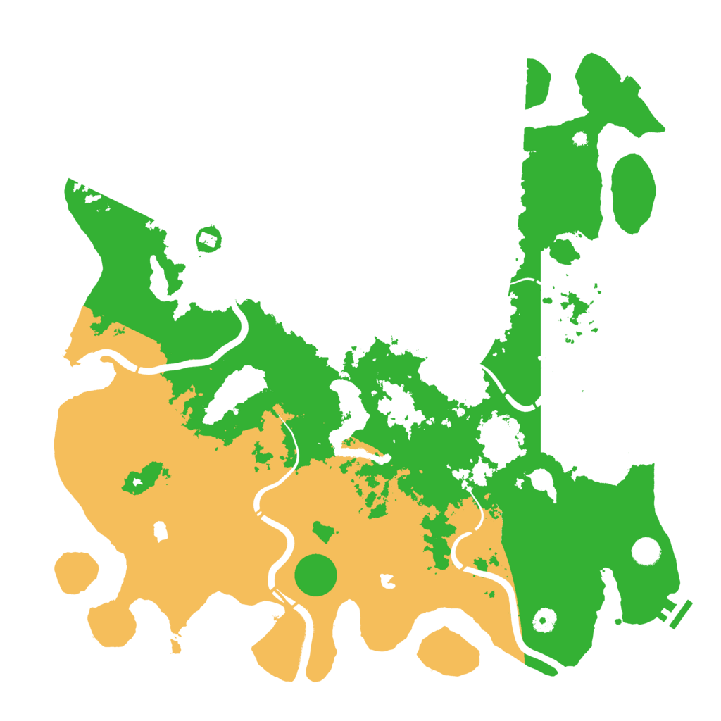 Biome Rust Map: Procedural Map, Size: 4500, Seed: 524600