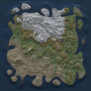 Thumbnail Rust Map: Procedural Map, Size: 4500, Seed: 524600, 19 Monuments