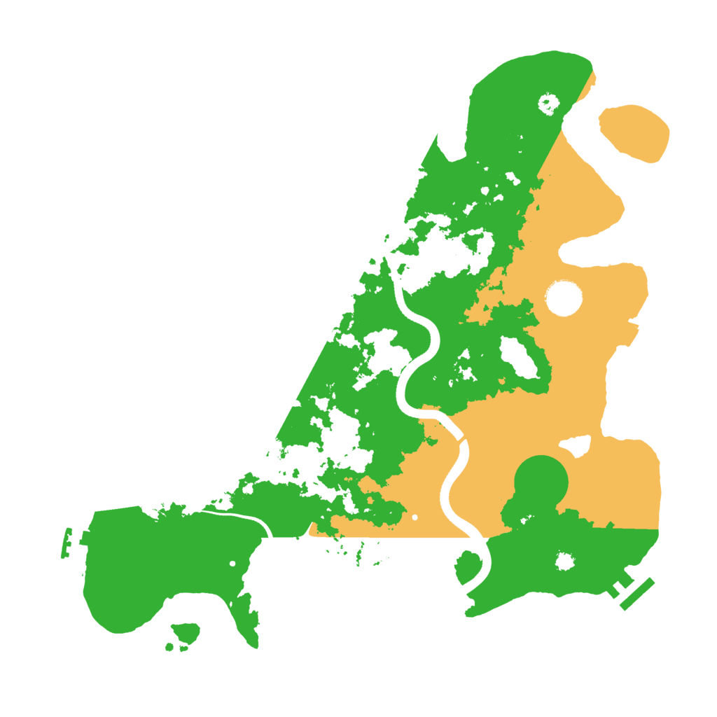 Biome Rust Map: Procedural Map, Size: 3500, Seed: 31534