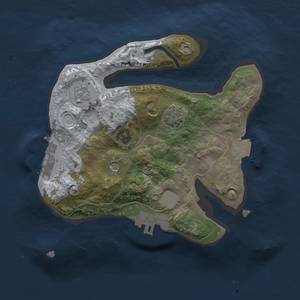 Thumbnail Rust Map: Procedural Map, Size: 2000, Seed: 731803535, 8 Monuments