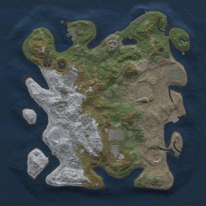 Thumbnail Rust Map: Procedural Map, Size: 3500, Seed: 46064001, 16 Monuments