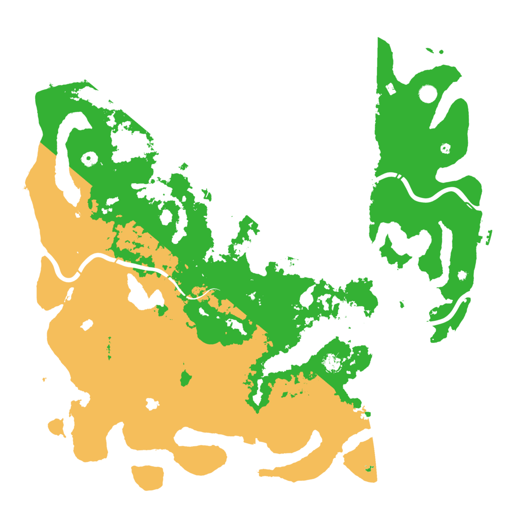 Biome Rust Map: Procedural Map, Size: 5000, Seed: 48459842