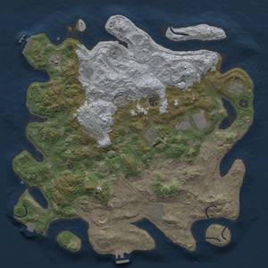 Thumbnail Rust Map: Procedural Map, Size: 4250, Seed: 406839741, 19 Monuments