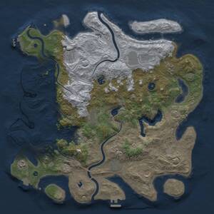 Thumbnail Rust Map: Procedural Map, Size: 4250, Seed: 406839741, 15 Monuments