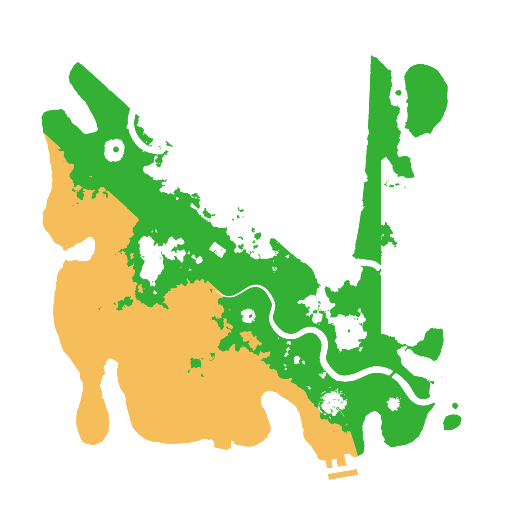 Biome Rust Map: Procedural Map, Size: 3500, Seed: 1697119244
