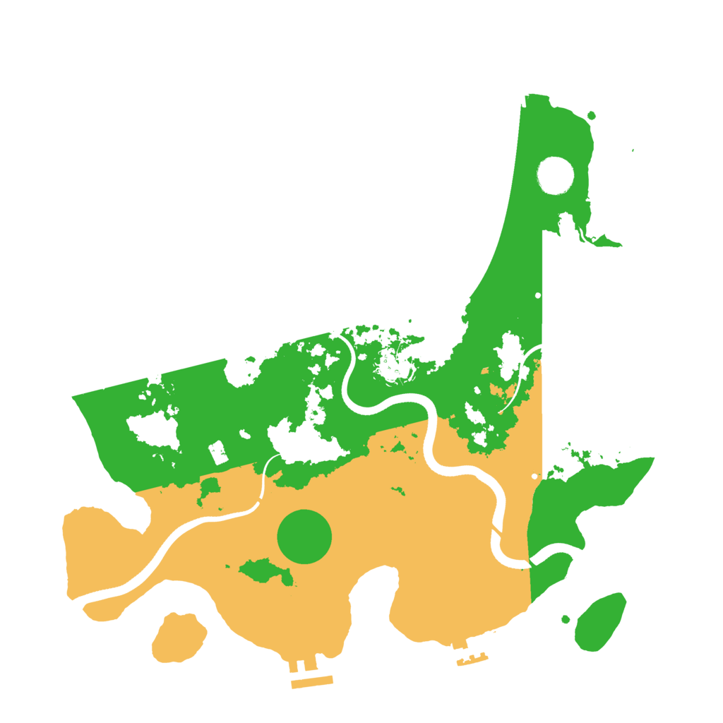 Biome Rust Map: Procedural Map, Size: 3500, Seed: 9247459