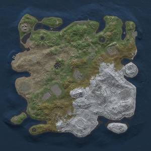 Thumbnail Rust Map: Procedural Map, Size: 3500, Seed: 580467266, 16 Monuments