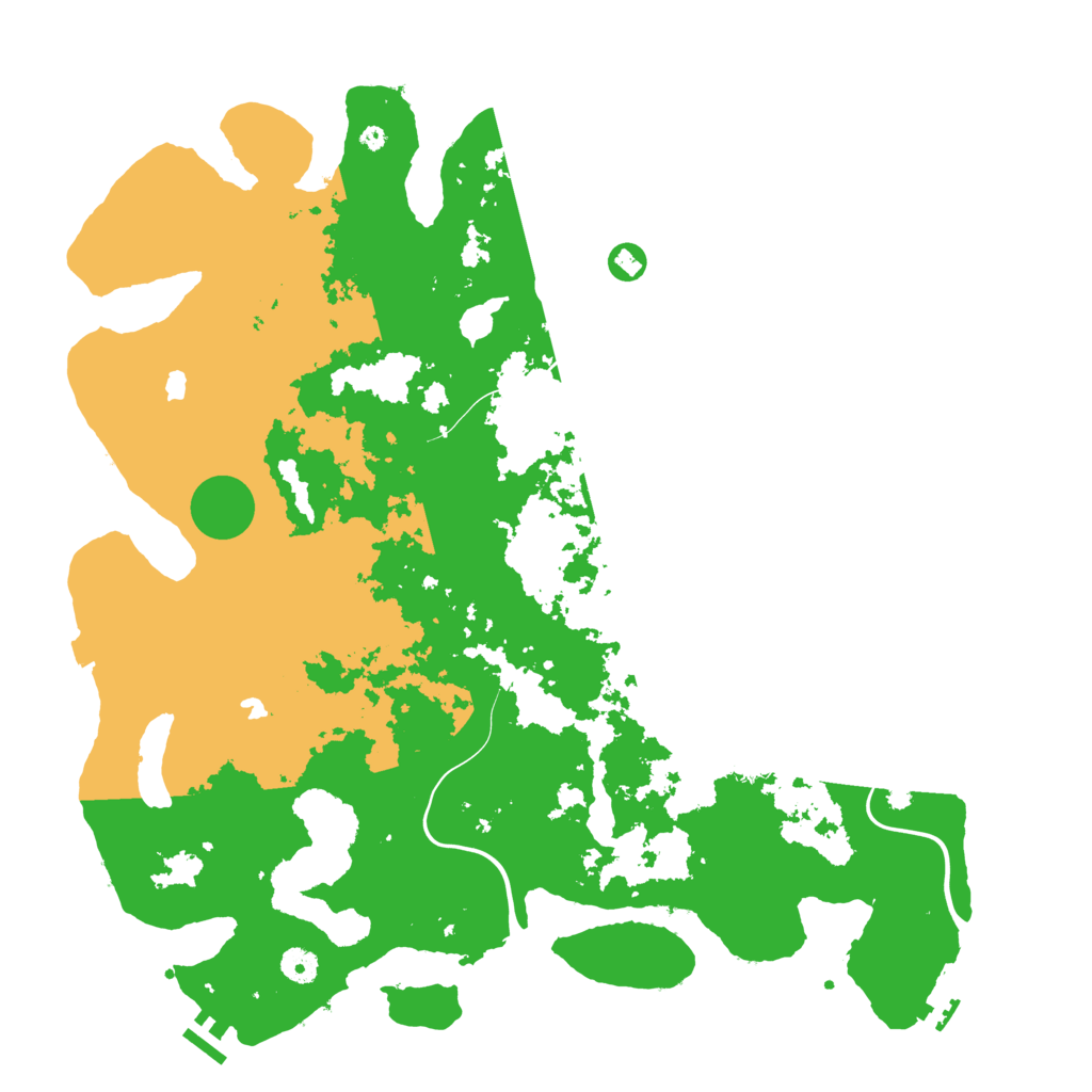 Biome Rust Map: Procedural Map, Size: 4500, Seed: 453810749