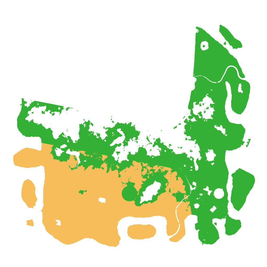 Biome Rust Map: Procedural Map, Size: 4550, Seed: 15776523