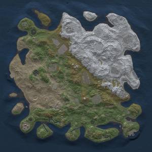 Thumbnail Rust Map: Procedural Map, Size: 4000, Seed: 754407672, 19 Monuments