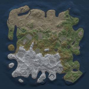 Thumbnail Rust Map: Procedural Map, Size: 4000, Seed: 9072479, 19 Monuments