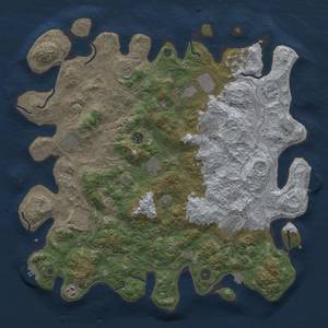 Thumbnail Rust Map: Procedural Map, Size: 4500, Seed: 889598192, 19 Monuments