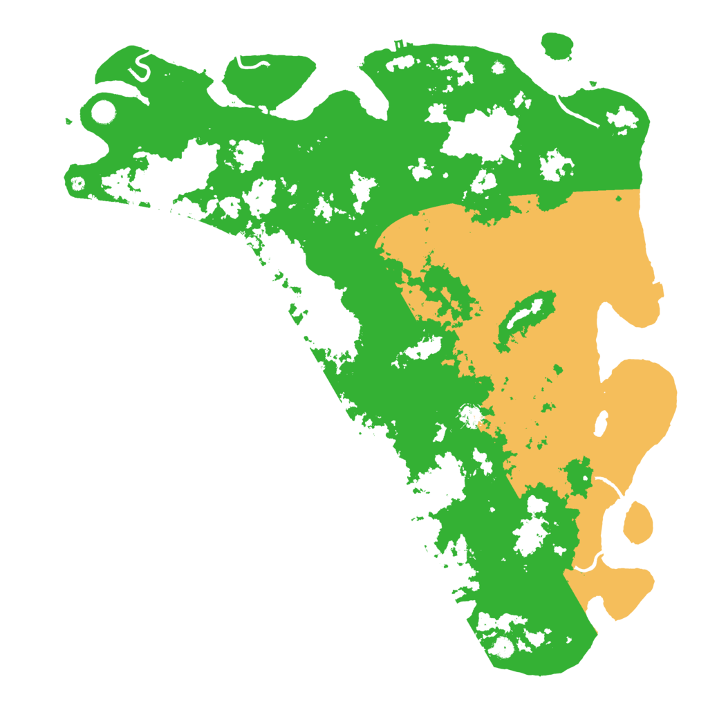 Biome Rust Map: Procedural Map, Size: 5250, Seed: 713954682