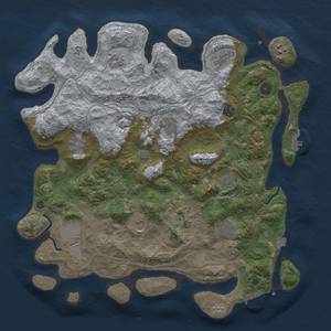 Thumbnail Rust Map: Procedural Map, Size: 4250, Seed: 947273847, 19 Monuments