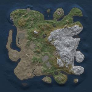 Thumbnail Rust Map: Procedural Map, Size: 3500, Seed: 1654796058, 16 Monuments