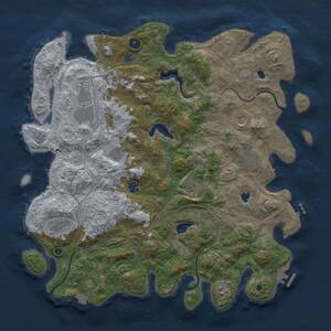 Thumbnail Rust Map: Procedural Map, Size: 4500, Seed: 854157956, 16 Monuments