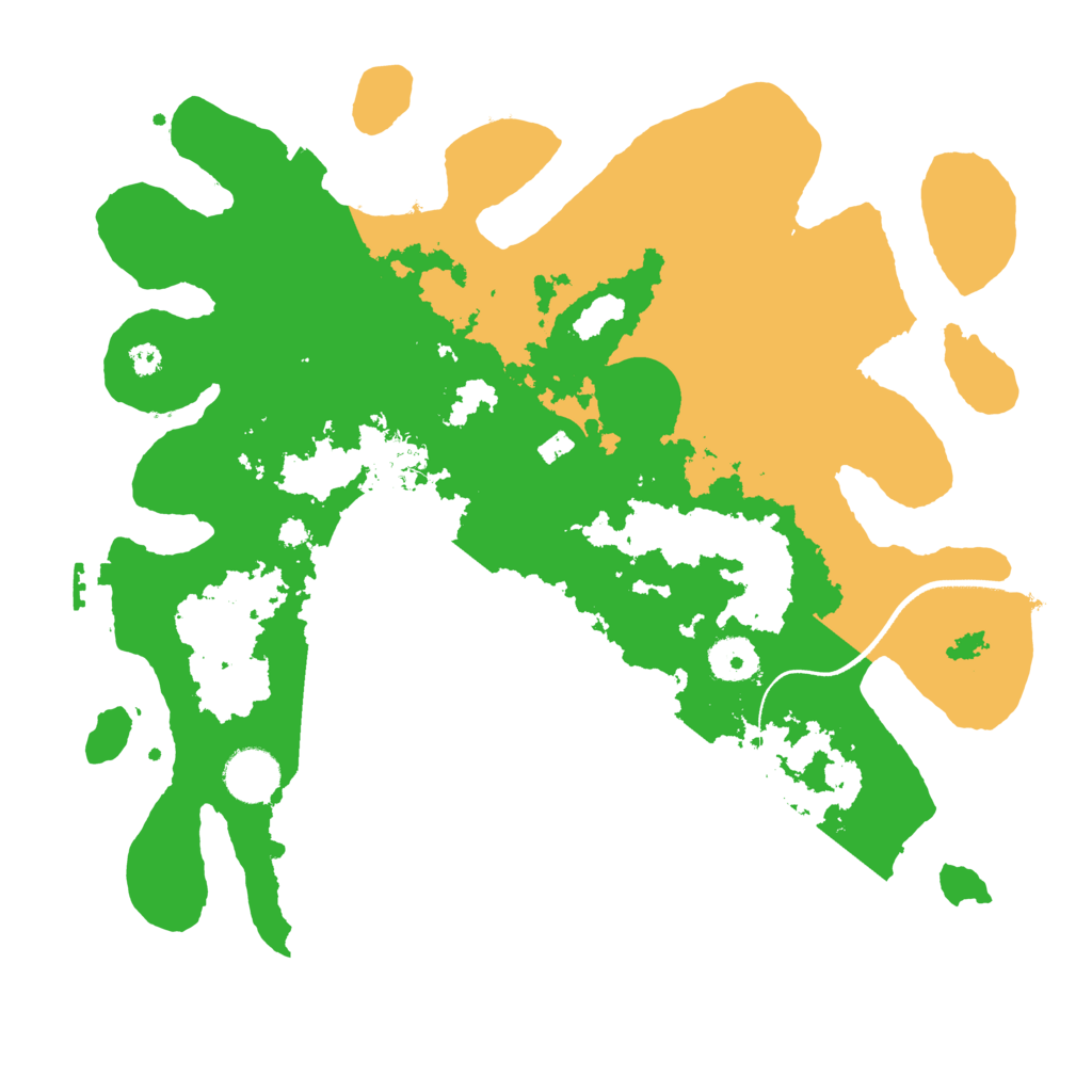 Biome Rust Map: Procedural Map, Size: 3500, Seed: 768197189