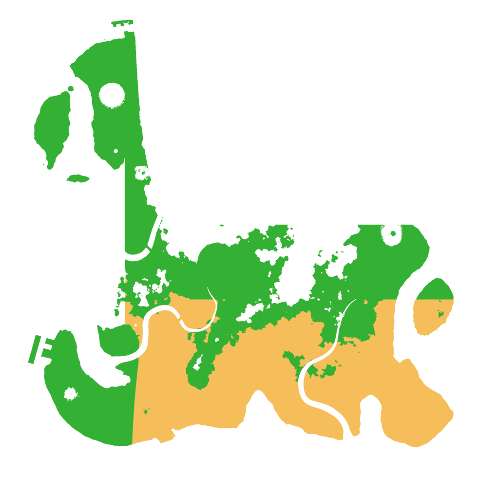 Biome Rust Map: Procedural Map, Size: 3500, Seed: 74657169