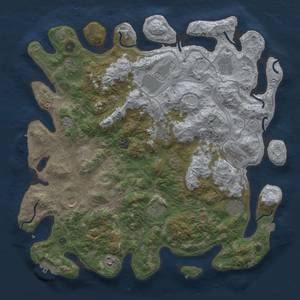 Thumbnail Rust Map: Procedural Map, Size: 4301, Seed: 4522, 19 Monuments