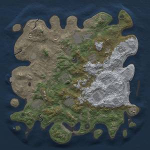 Thumbnail Rust Map: Procedural Map, Size: 4000, Seed: 18429311, 18 Monuments