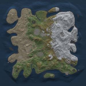 Thumbnail Rust Map: Procedural Map, Size: 3500, Seed: 975974308, 16 Monuments