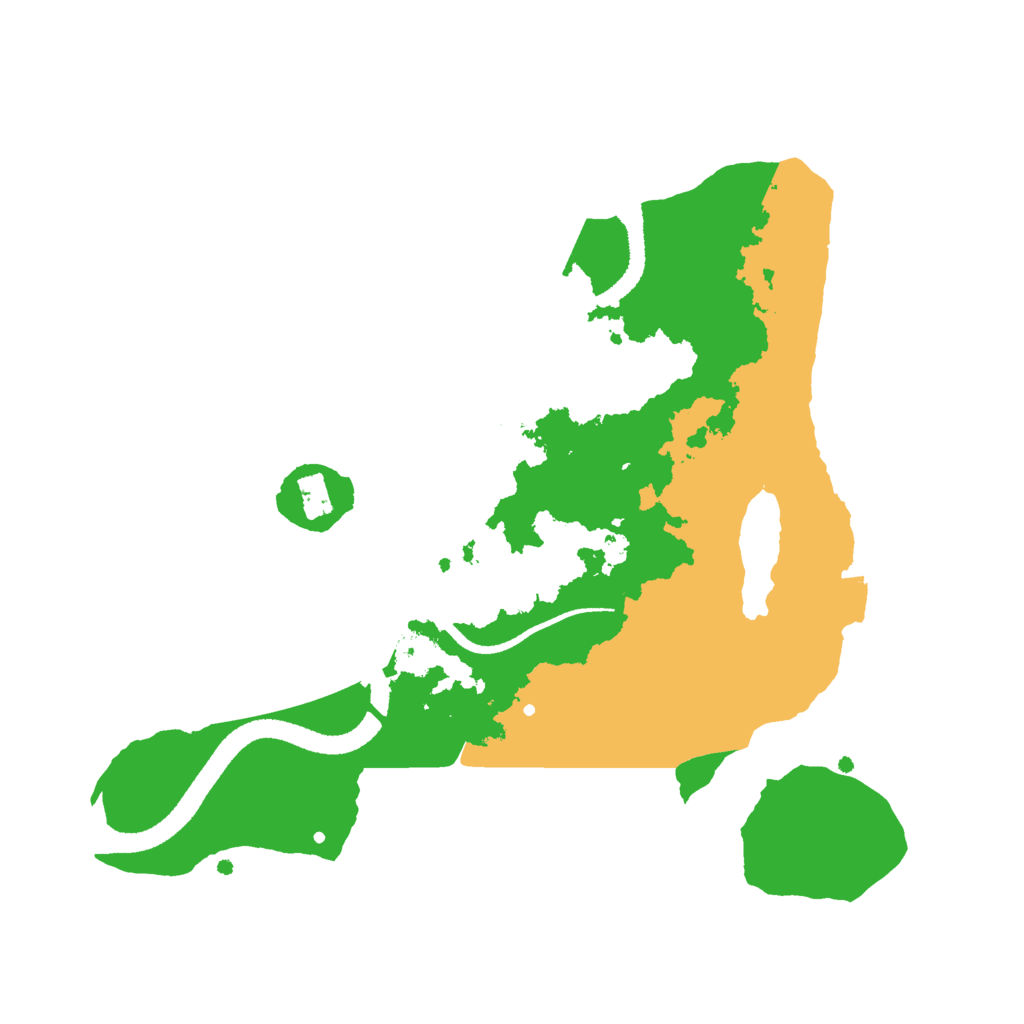 Biome Rust Map: Procedural Map, Size: 2600, Seed: 1807859601