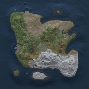 Thumbnail Rust Map: Procedural Map, Size: 2500, Seed: 661579526, 8 Monuments