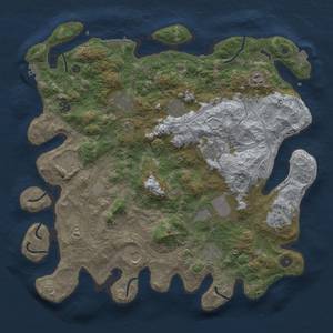 Thumbnail Rust Map: Procedural Map, Size: 4250, Seed: 1784591489, 19 Monuments