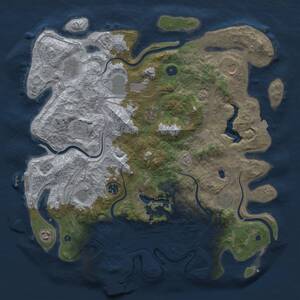 Thumbnail Rust Map: Procedural Map, Size: 4250, Seed: 71623904, 16 Monuments