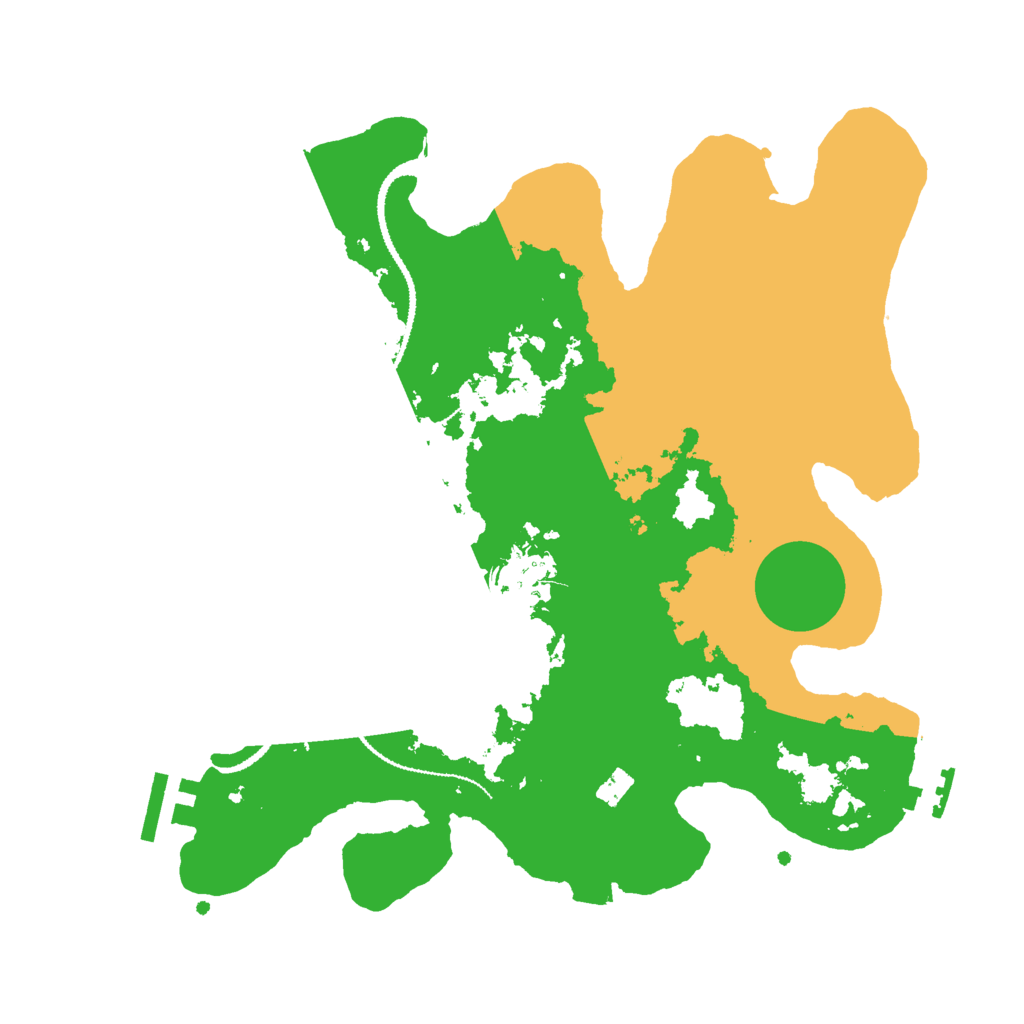 Biome Rust Map: Procedural Map, Size: 3000, Seed: 1228264761