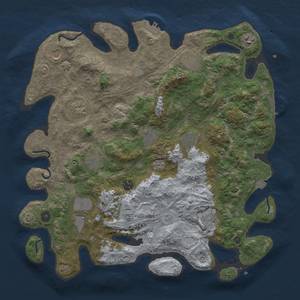 Thumbnail Rust Map: Procedural Map, Size: 4250, Seed: 1728609445, 19 Monuments