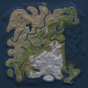 Thumbnail Rust Map: Procedural Map, Size: 4250, Seed: 1728609445, 16 Monuments