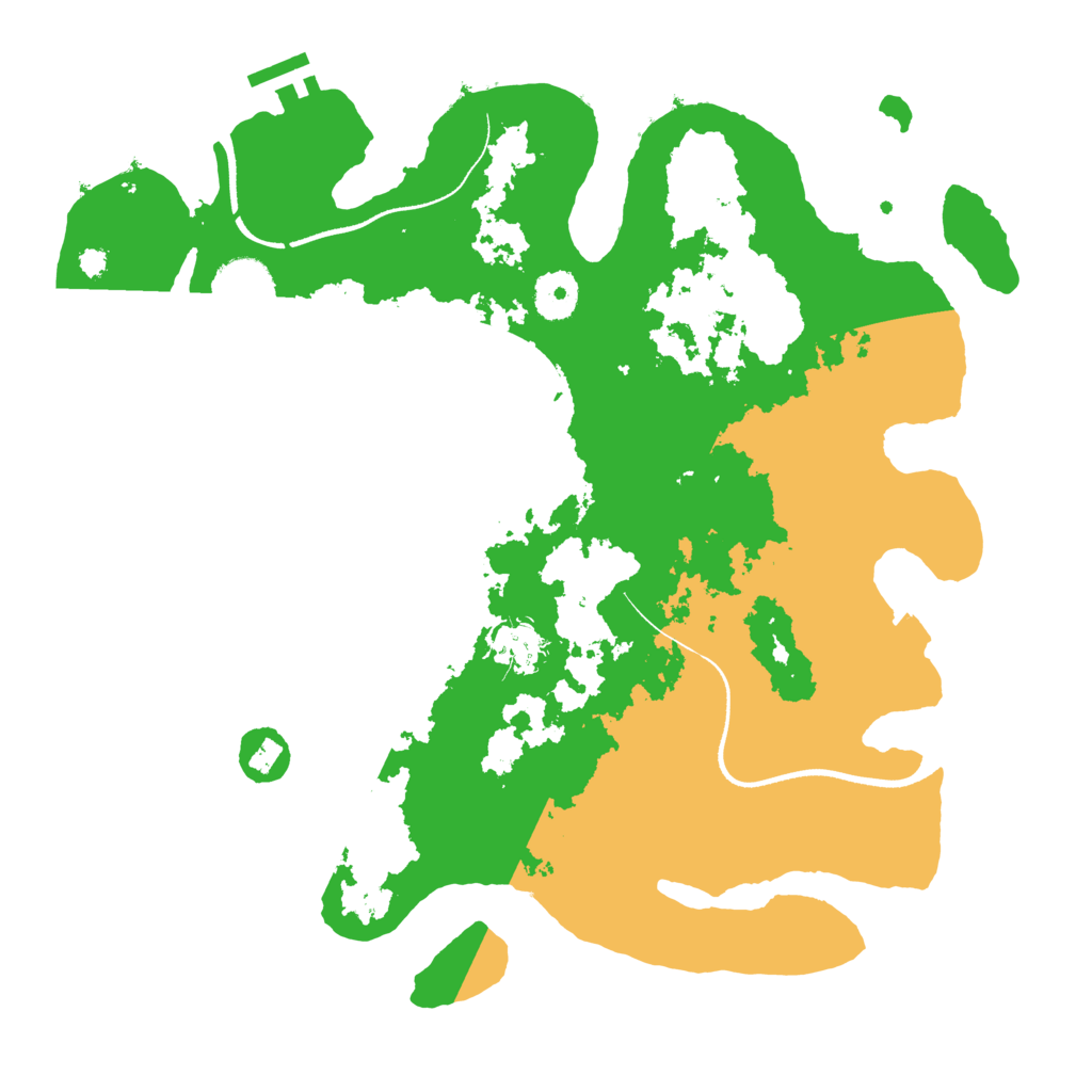 Biome Rust Map: Procedural Map, Size: 3500, Seed: 613432036