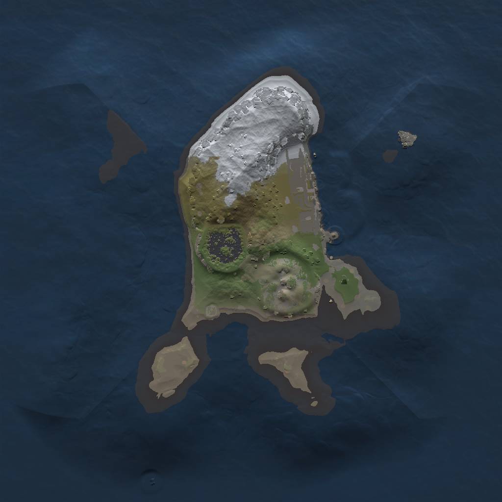 Rust Map: Procedural Map, Size: 1453, Seed: 325808450, 4 Monuments