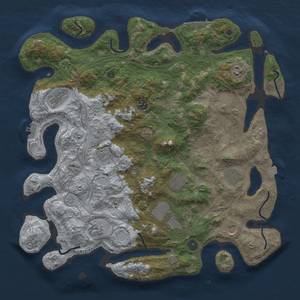 Thumbnail Rust Map: Procedural Map, Size: 4250, Seed: 79868920, 19 Monuments