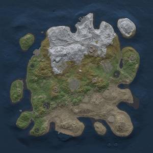 Thumbnail Rust Map: Procedural Map, Size: 3200, Seed: 1499817754, 14 Monuments