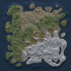 Thumbnail Rust Map: Procedural Map, Size: 4500, Seed: 20240606, 19 Monuments